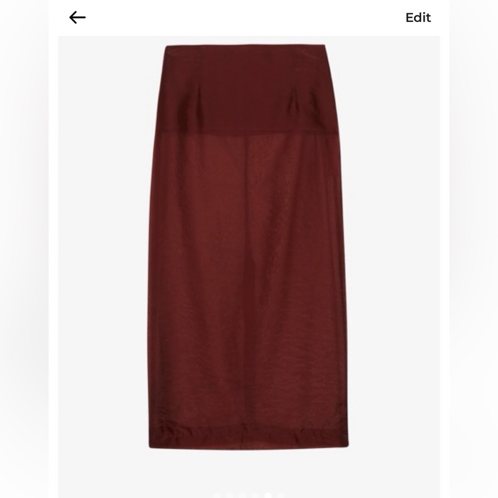 Frankie Shop sheer Midi Skirt - Picture 2 of 3